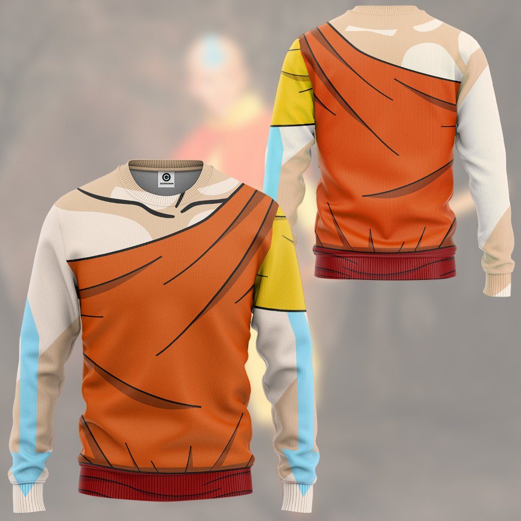 Klothek 3D The Last Airbender Aang Outfit Tshirt Hoodie Apparel | Price in USA, Best Quality