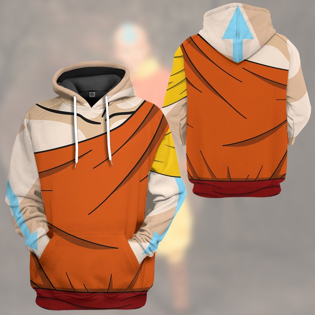 Klothek 3D The Last Airbender Aang Outfit Tshirt Hoodie Apparel | Price in USA, Best Quality