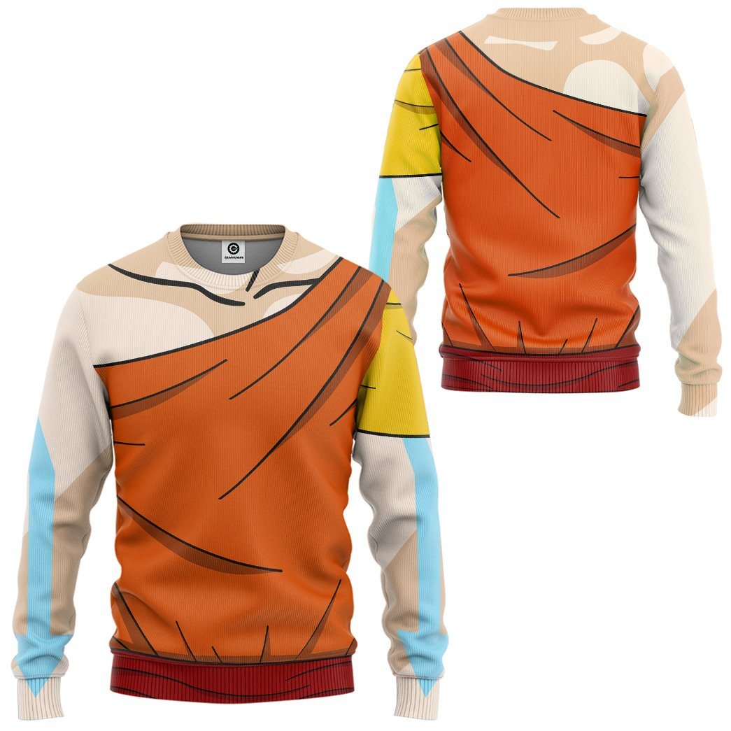 Klothek 3D The Last Airbender Aang Outfit Tshirt Hoodie Apparel | Price in USA, Best Quality