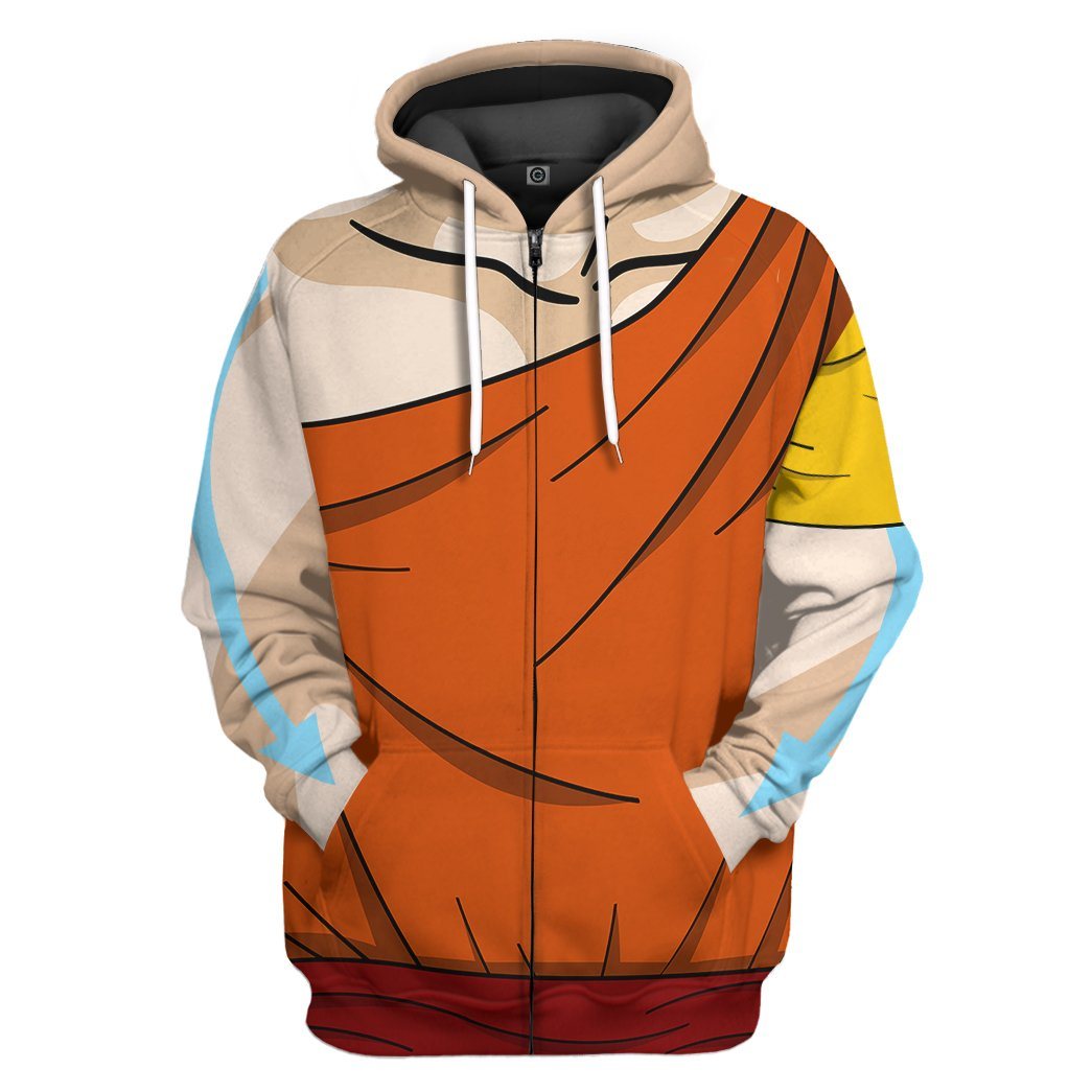 Klothek 3D The Last Airbender Aang Outfit Tshirt Hoodie Apparel | Price in USA, Best Quality