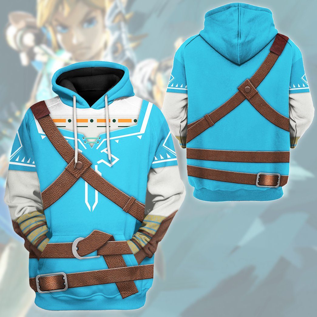 Klothek 3D The Legend Of Zelda Link BOTW Cosplay Custom Tshirt Hood | Price in USA, Best Quality