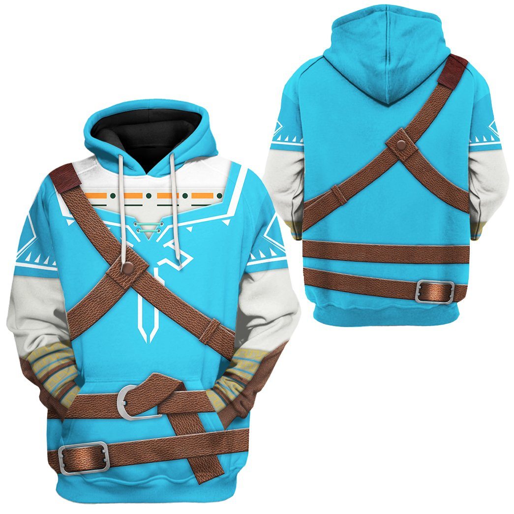 Klothek 3D The Legend Of Zelda Link BOTW Cosplay Custom Tshirt Hood | Price in USA, Best Quality