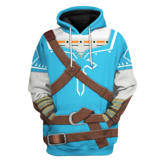 Klothek 3D The Legend Of Zelda Link BOTW Cosplay Custom Tshirt Hood | Price in USA, Best Quality