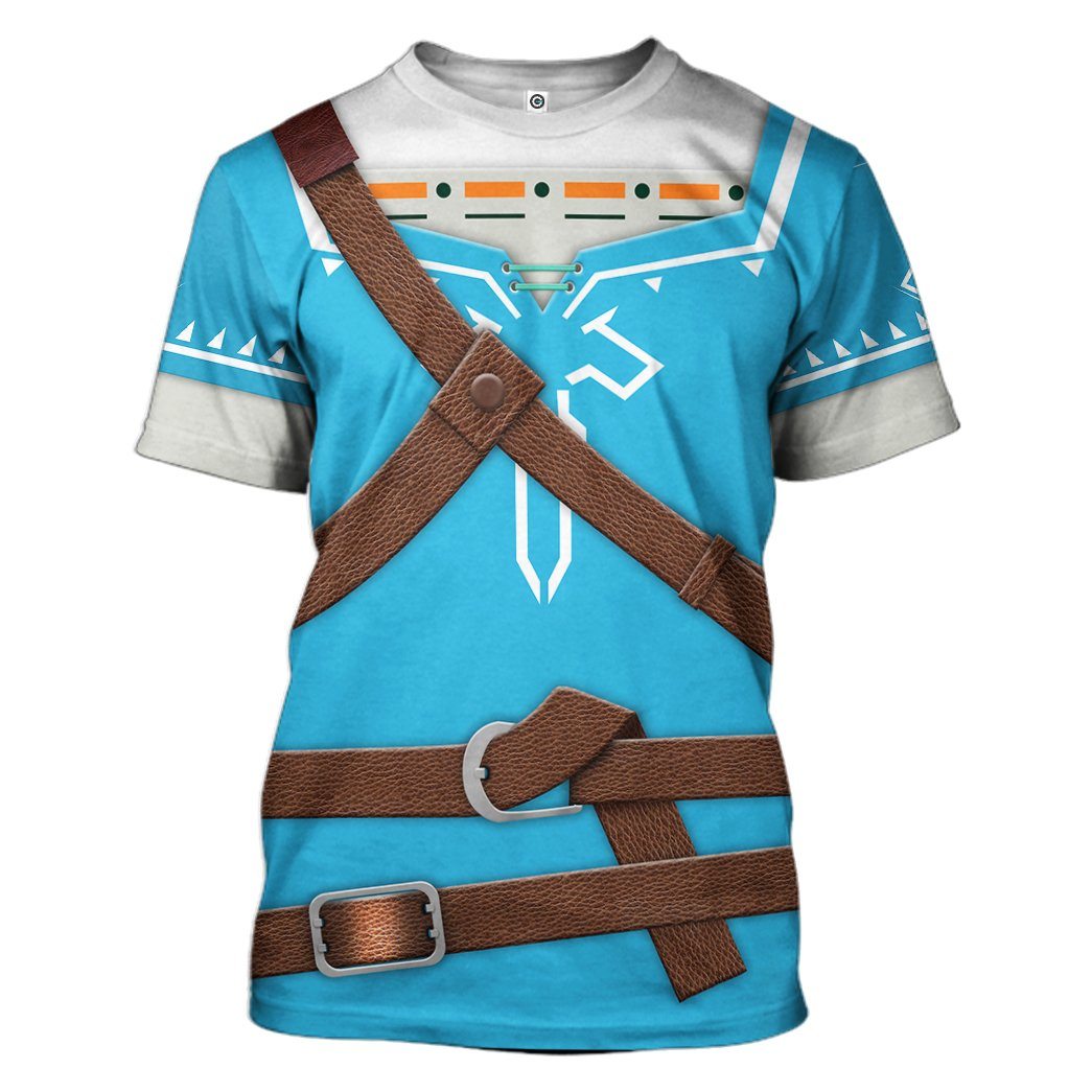 Klothek 3D The Legend Of Zelda Link BOTW Cosplay Custom Tshirt Hood | Price in USA, Best Quality