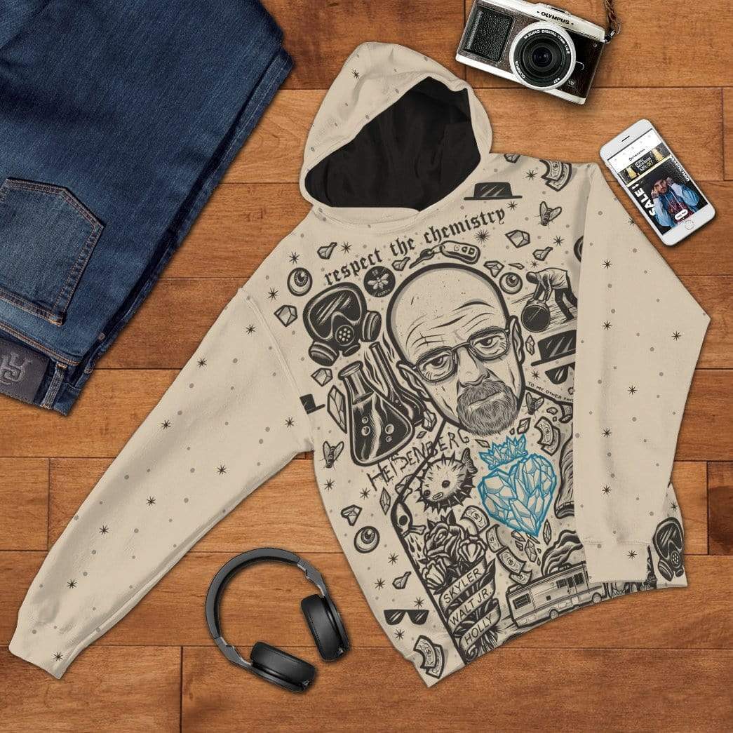 Klothek 3D Walter White Breaking Bad Custom Hoodie Apparel | Price in USA, Best Quality