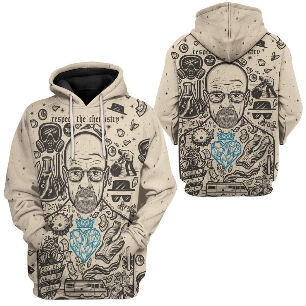 Klothek 3D Walter White Breaking Bad Custom Hoodie Apparel | Price in USA, Best Quality