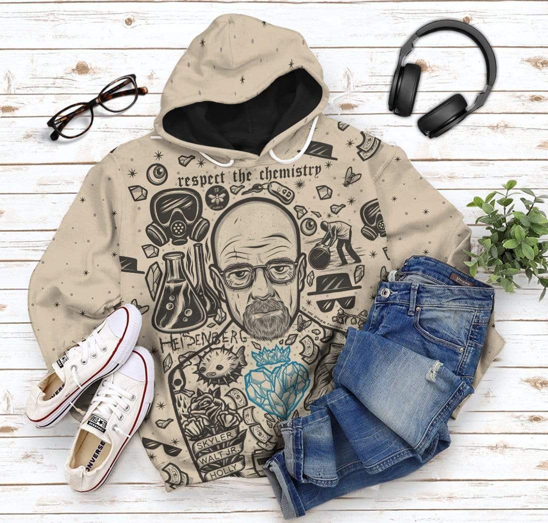 Klothek 3D Walter White Breaking Bad Custom Hoodie Apparel | Price in USA, Best Quality