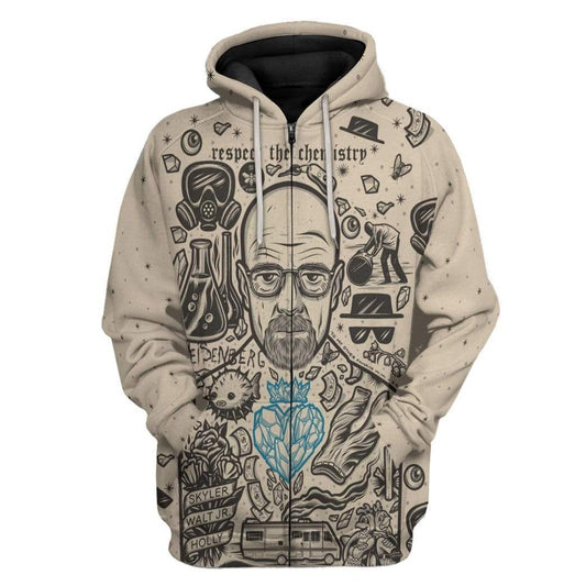 Klothek 3D Walter White Breaking Bad Custom Hoodie Apparel | Price in USA, Best Quality