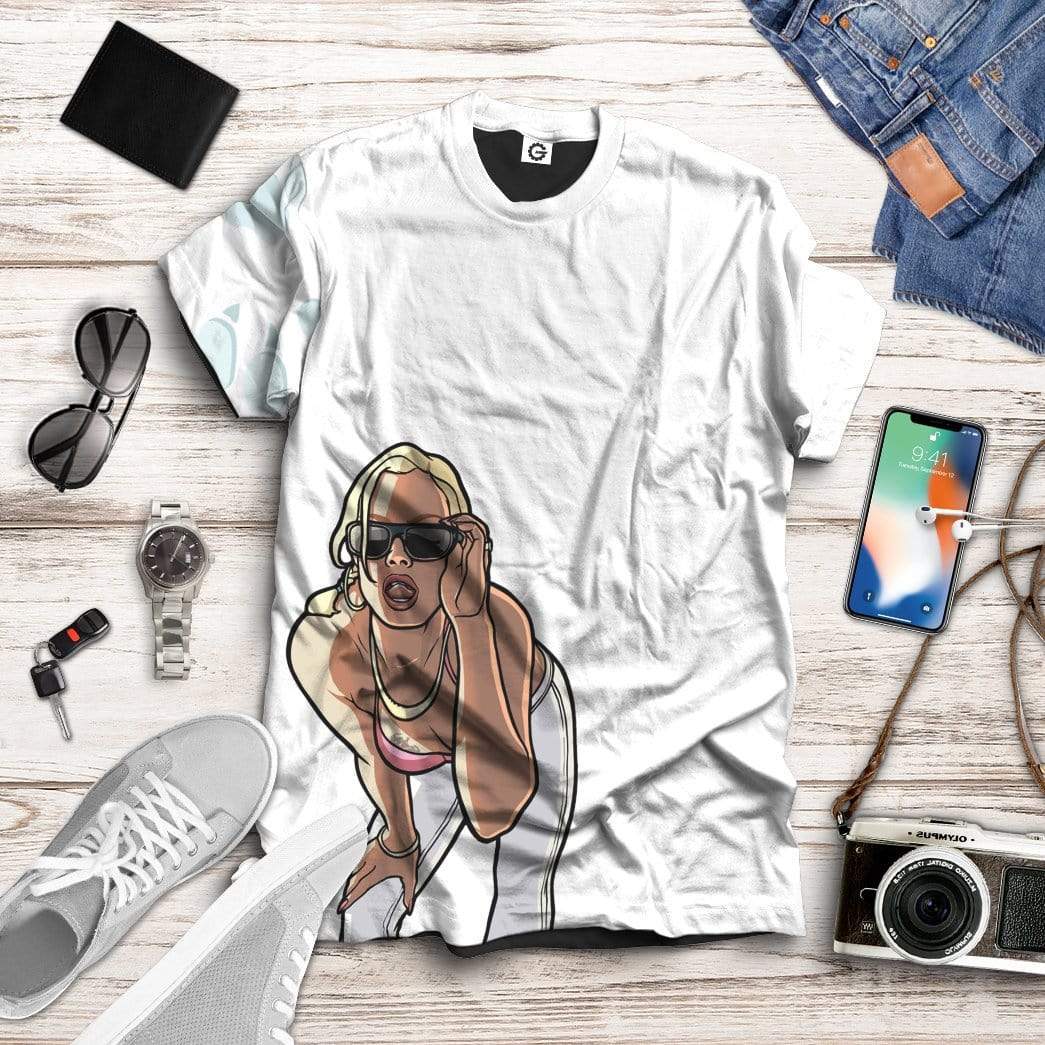 Klothek 3D White GTA San Andreas Custom Apparel | Price in USA, Best Quality