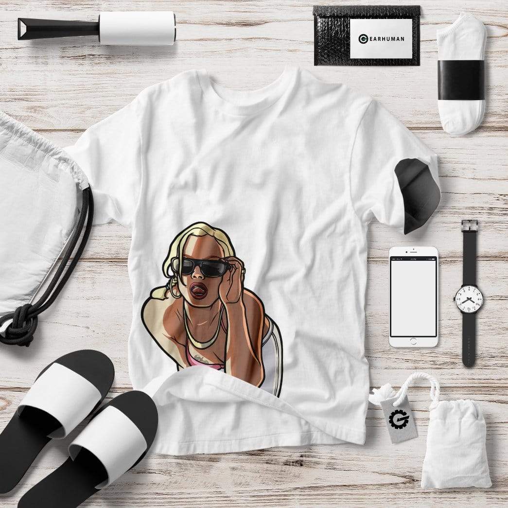 Klothek 3D White GTA San Andreas Custom Apparel | Price in USA, Best Quality