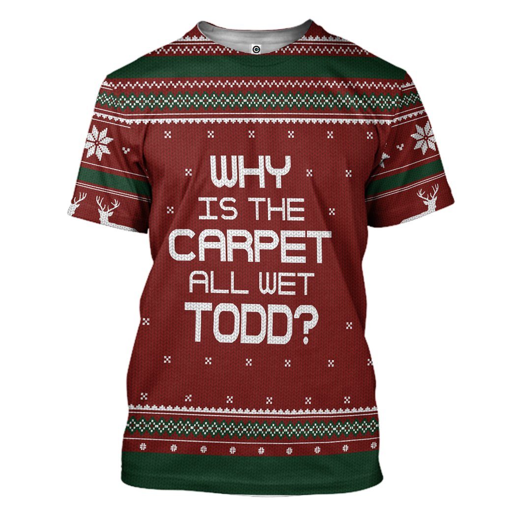 Klothek 3D Why Is The Carpet All Wet Todd National Lampoon Christma | Price in USA, Best Quality