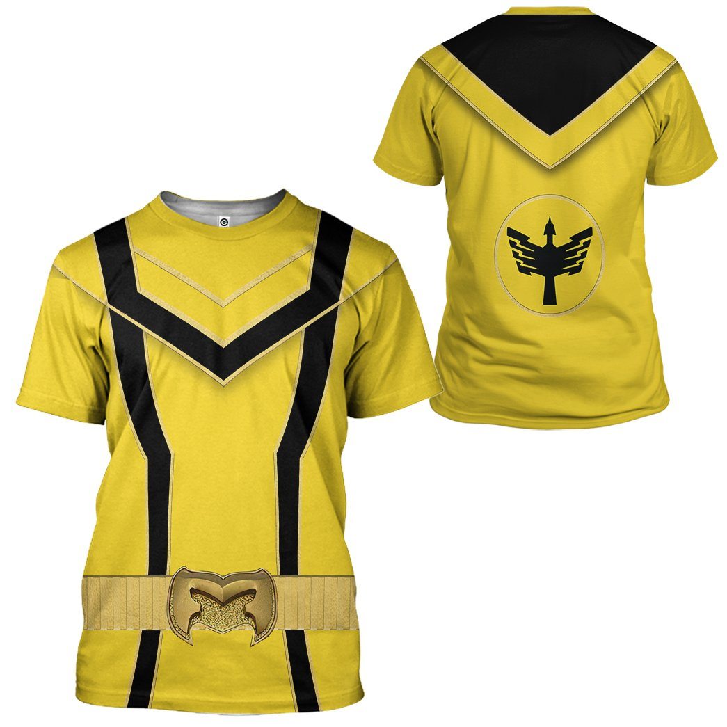 Klothek 3D Yellow Power Rangers Mystic Force Tshirt Hoodie Apparel | Price in USA, Best Quality