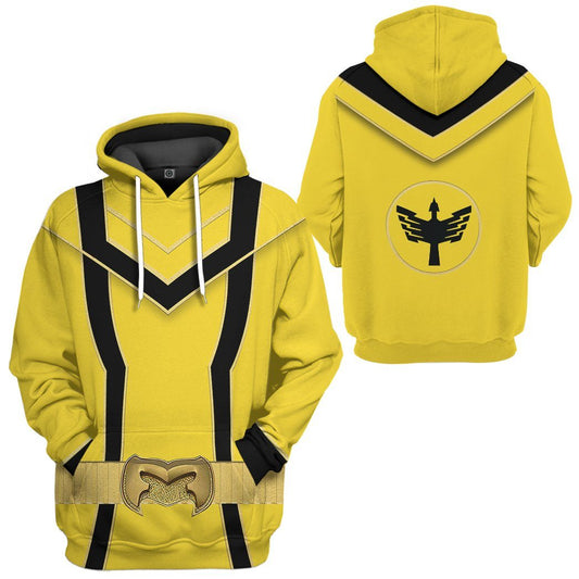 Klothek 3D Yellow Power Rangers Mystic Force Tshirt Hoodie Apparel | Price in USA, Best Quality