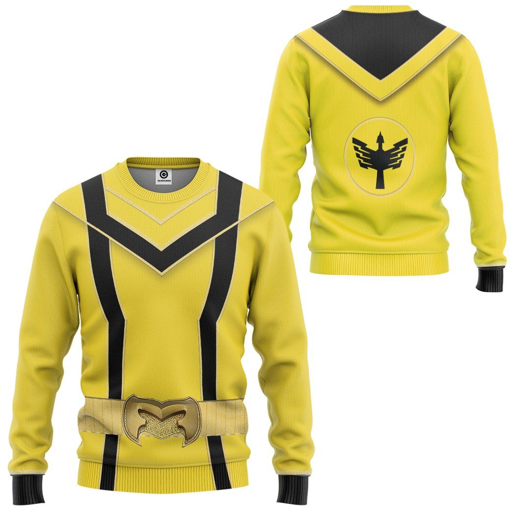 Klothek 3D Yellow Power Rangers Mystic Force Tshirt Hoodie Apparel | Price in USA, Best Quality