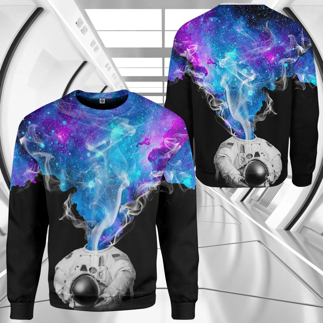 Klothek 3D Astronaut Galaxy Custom Tshirt Hoodie Apparel | Price in USA, Best Quality