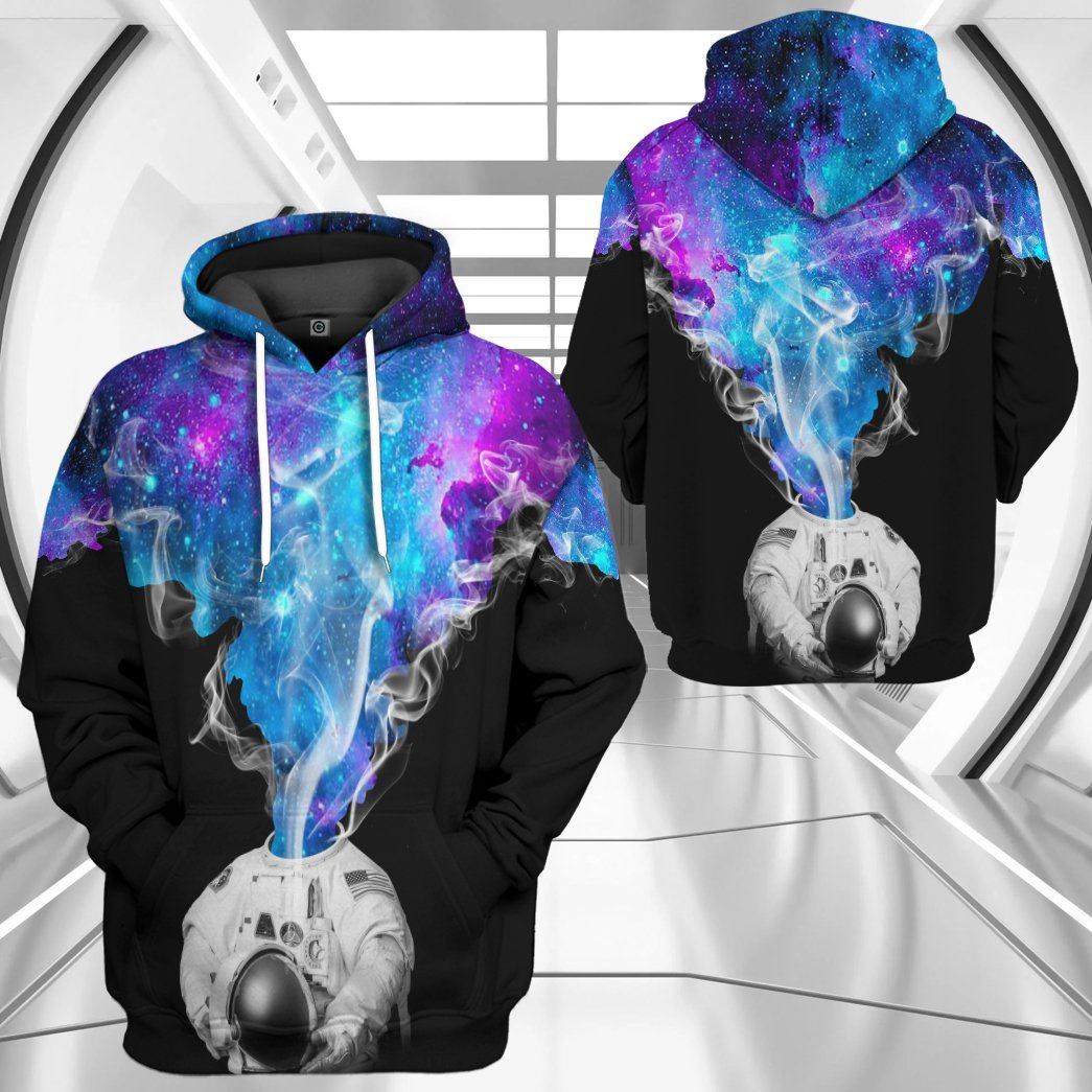 Klothek 3D Astronaut Galaxy Custom Tshirt Hoodie Apparel | Price in USA, Best Quality