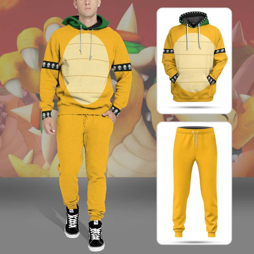 Klothek 3D Bowser Custom Hoodie Apparel | Price in USA, Best Quality