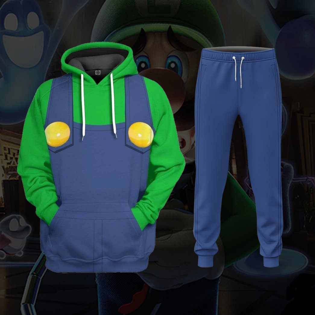 Klothek 3D Luigi Custom Hoodie Apparel | Price in USA, Best Quality