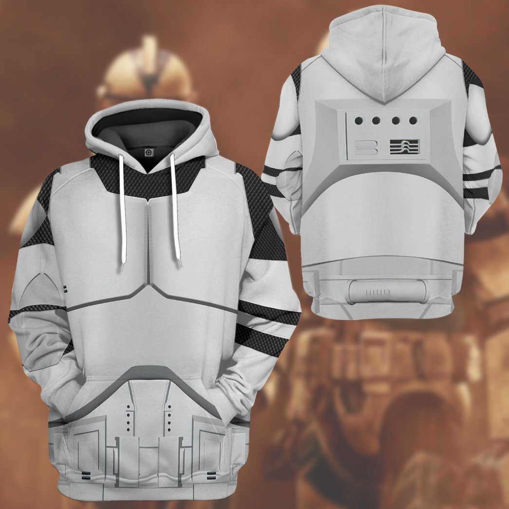 Klothek 3D Phase 1 Clone Trooper Custom Tshirt Hoodie Apparel | Price in USA, Best Quality