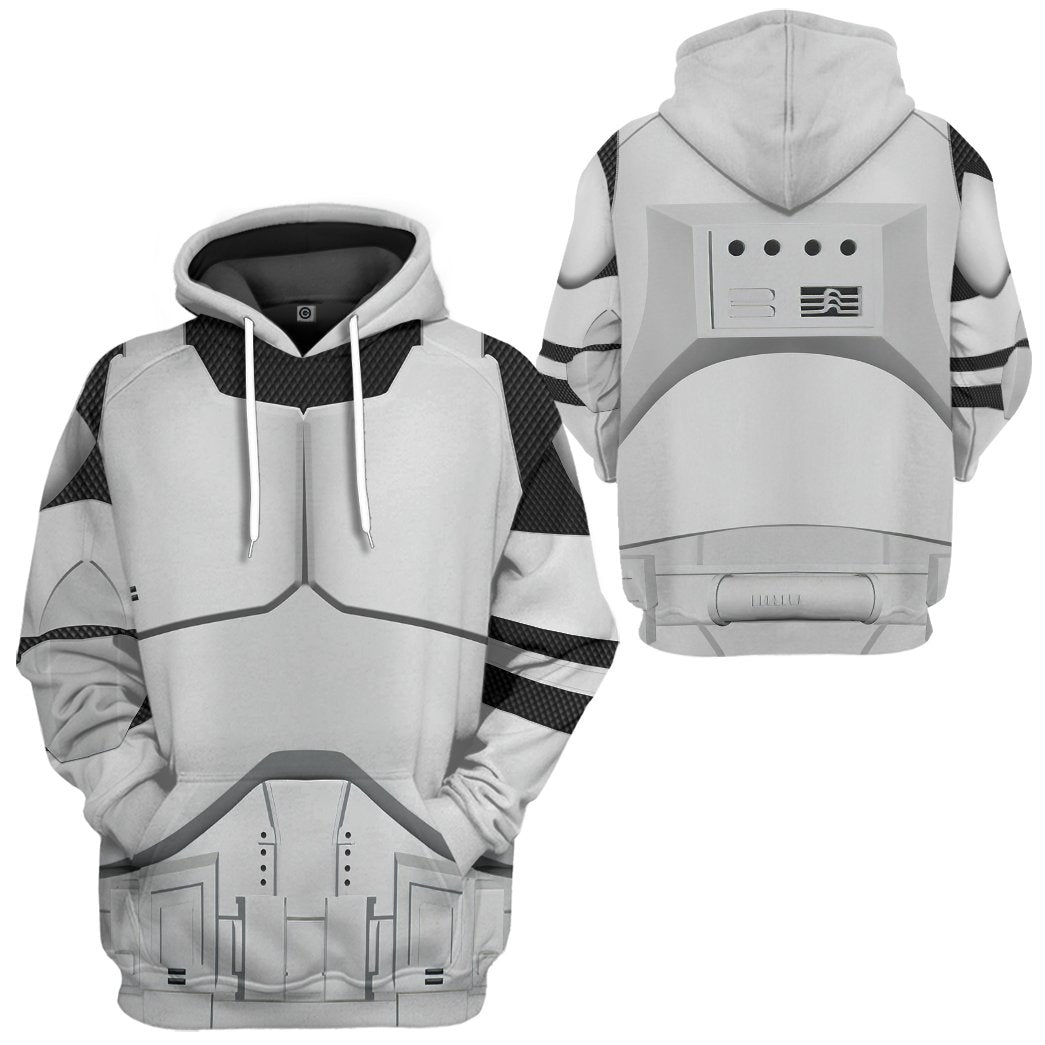 Klothek 3D Phase 1 Clone Trooper Custom Tshirt Hoodie Apparel | Price in USA, Best Quality