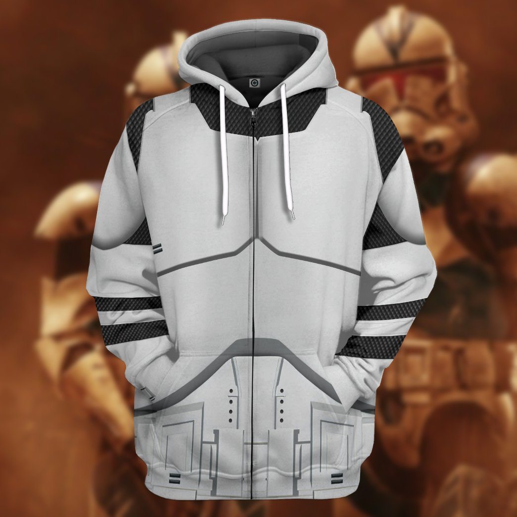 Klothek 3D Phase 1 Clone Trooper Custom Tshirt Hoodie Apparel | Price in USA, Best Quality