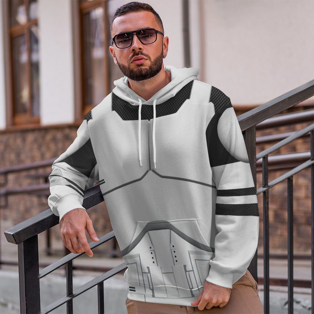 Klothek 3D Phase 1 Clone Trooper Custom Tshirt Hoodie Apparel | Price in USA, Best Quality