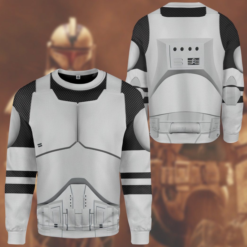 Klothek 3D Phase 1 Clone Trooper Custom Tshirt Hoodie Apparel | Price in USA, Best Quality