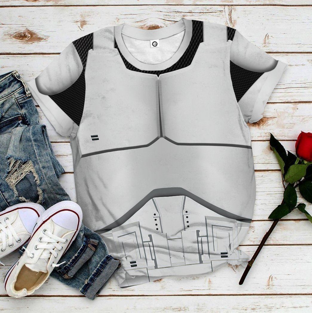 Klothek 3D Phase 1 Clone Trooper Custom Tshirt Hoodie Apparel | Price in USA, Best Quality