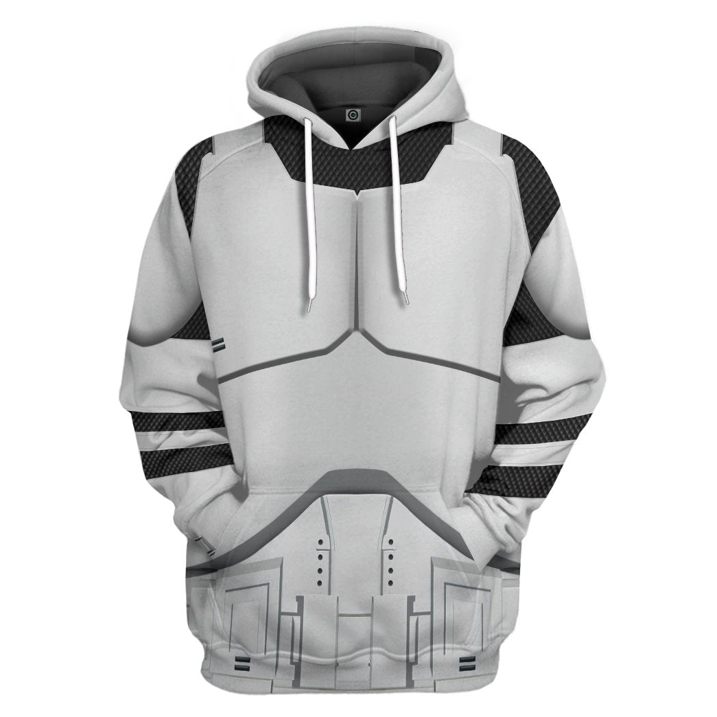 Klothek 3D Phase 1 Clone Trooper Custom Tshirt Hoodie Apparel | Price in USA, Best Quality