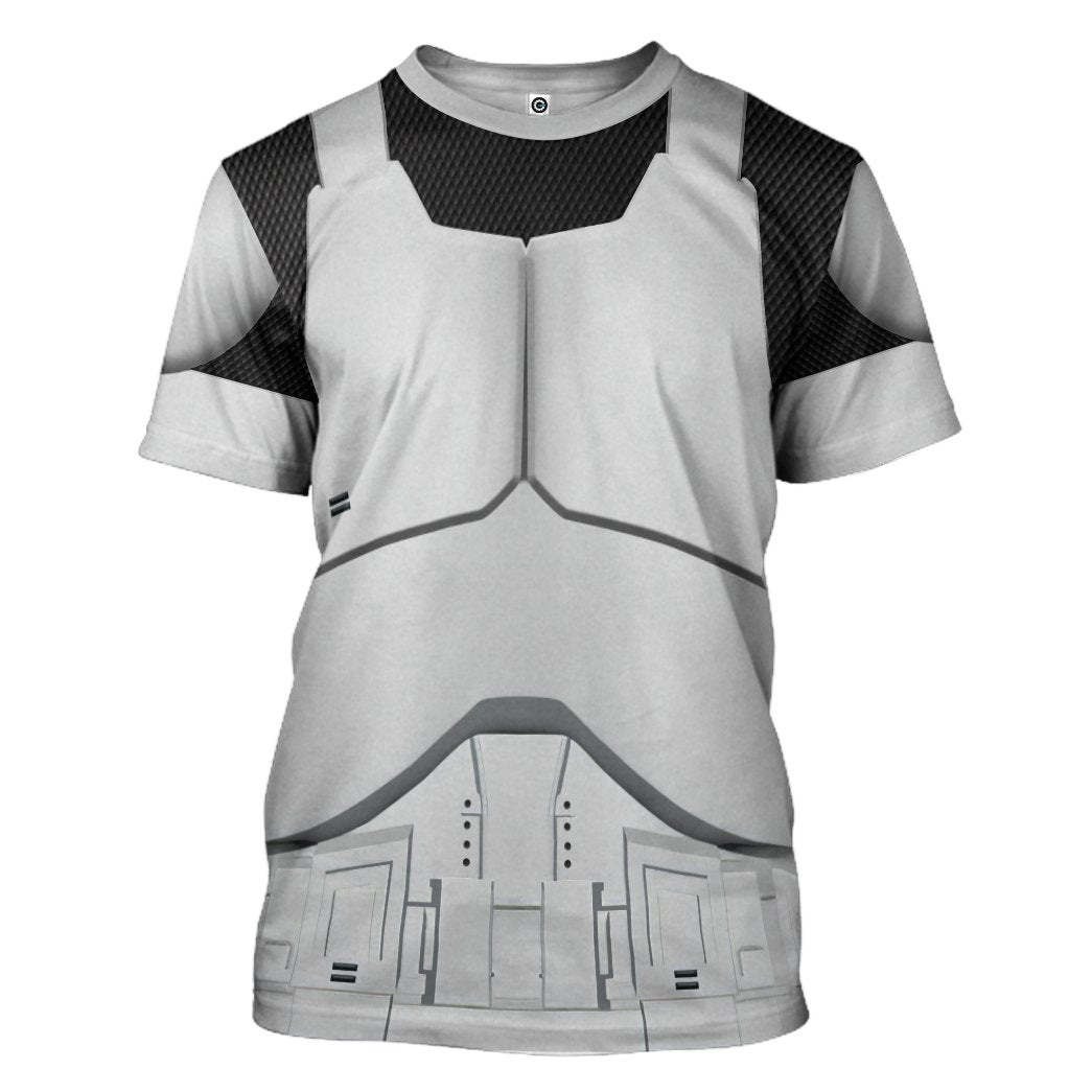 Klothek 3D Phase 1 Clone Trooper Custom Tshirt Hoodie Apparel | Price in USA, Best Quality