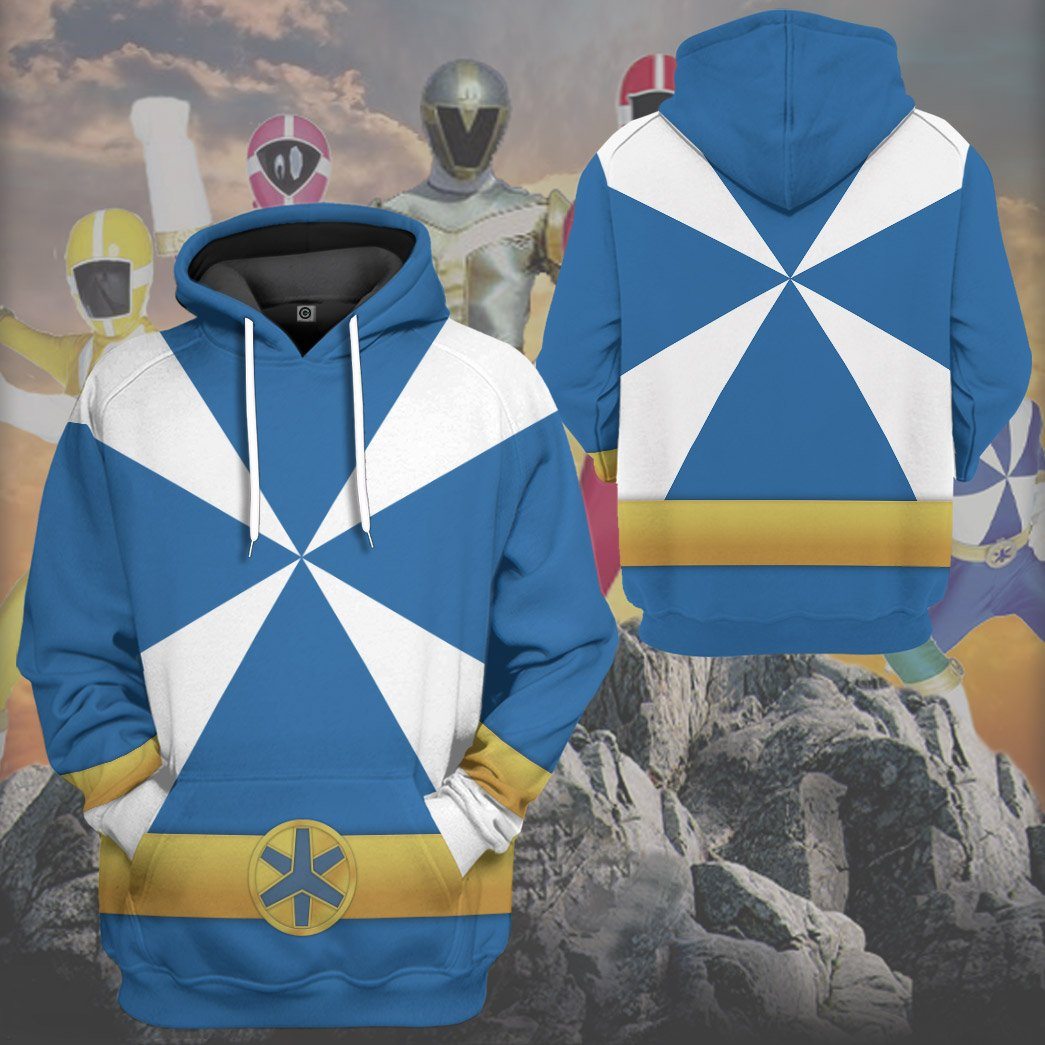 Klothek 3D Power Rangers Lightspeed Rescue Blue Ranger Custom Tshir | Price in USA, Best Quality