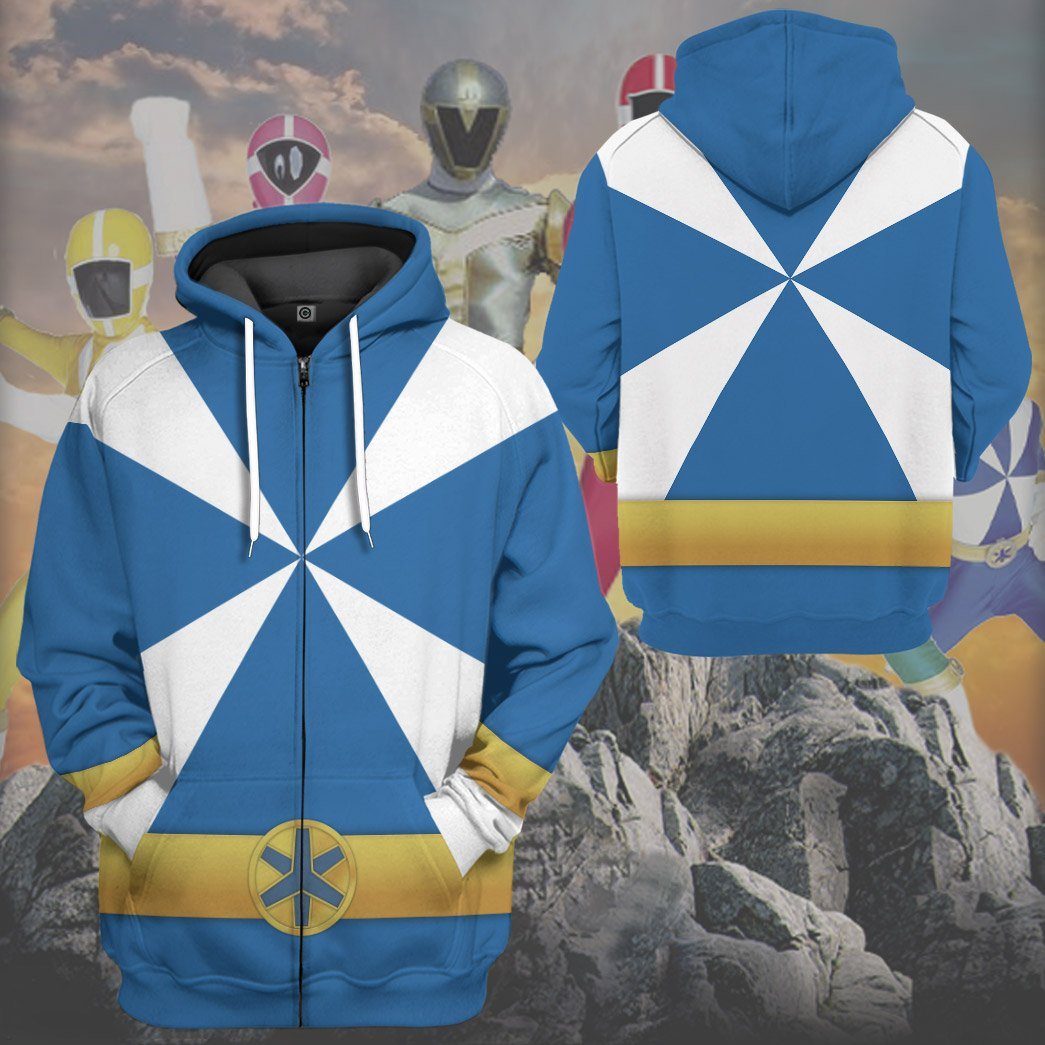 Klothek 3D Power Rangers Lightspeed Rescue Blue Ranger Custom Tshir | Price in USA, Best Quality