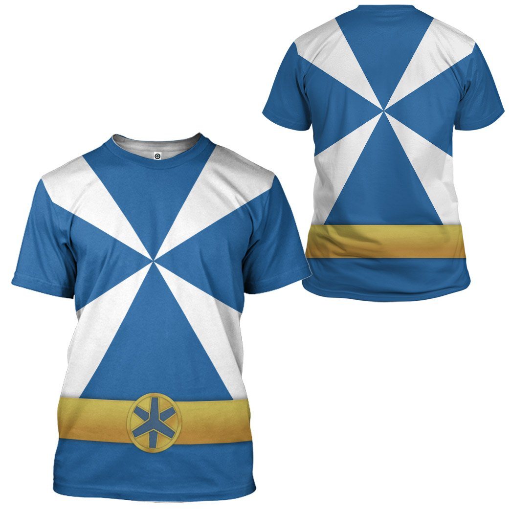 Klothek 3D Power Rangers Lightspeed Rescue Blue Ranger Custom Tshir | Price in USA, Best Quality