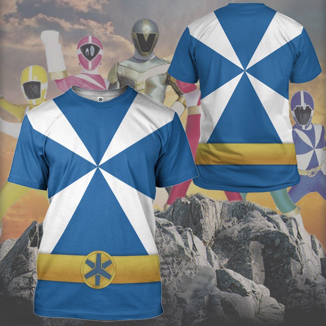 Klothek 3D Power Rangers Lightspeed Rescue Blue Ranger Custom Tshir | Price in USA, Best Quality