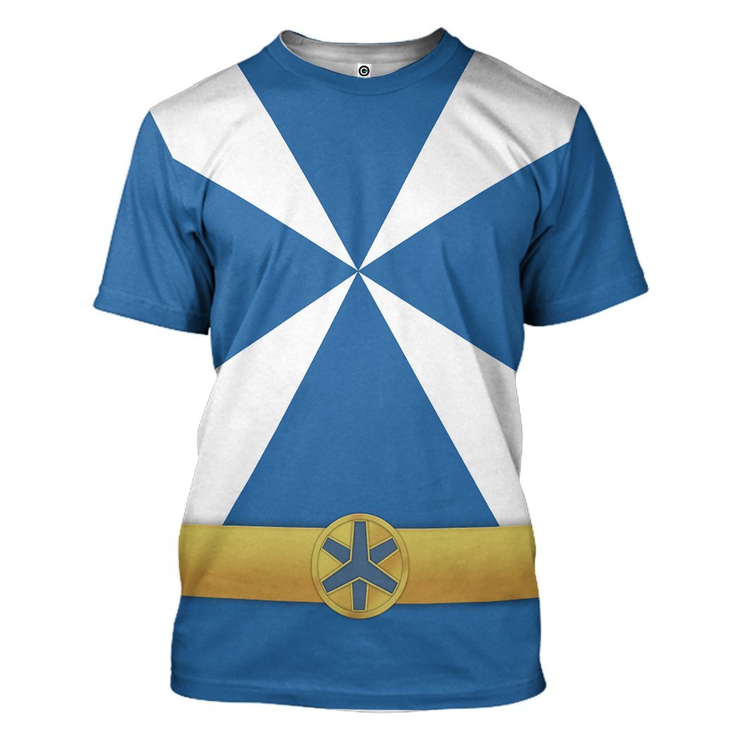 Klothek 3D Power Rangers Lightspeed Rescue Blue Ranger Custom Tshir | Price in USA, Best Quality