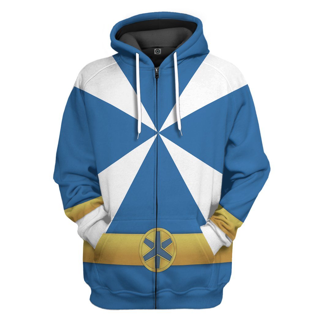 Klothek 3D Power Rangers Lightspeed Rescue Blue Ranger Custom Tshir | Price in USA, Best Quality