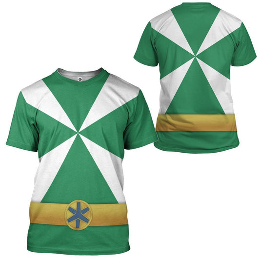 Klothek 3D Power Rangers Lightspeed Rescue Green Ranger Custom Tshi | Price in USA, Best Quality