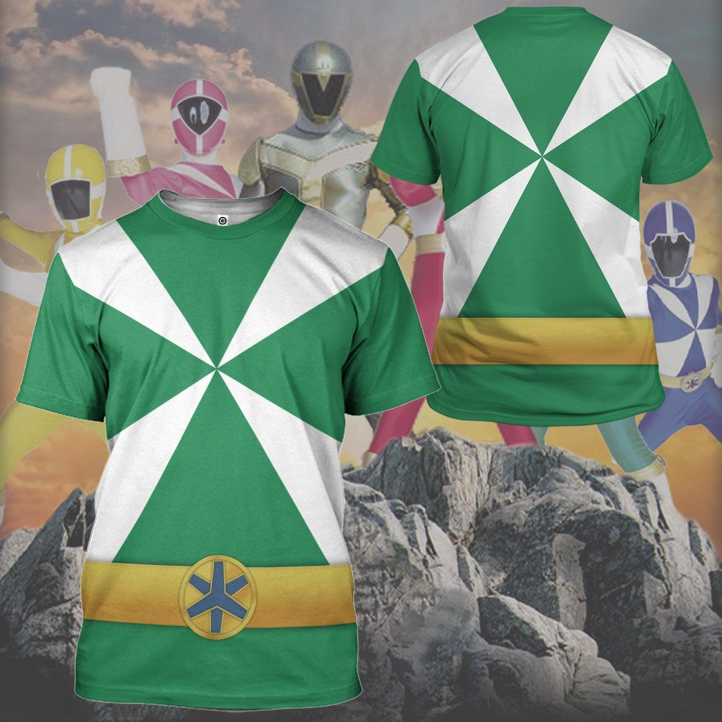 Klothek 3D Power Rangers Lightspeed Rescue Green Ranger Custom Tshi | Price in USA, Best Quality