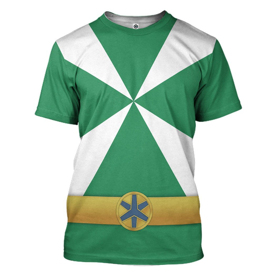 Klothek 3D Power Rangers Lightspeed Rescue Green Ranger Custom Tshi | Price in USA, Best Quality