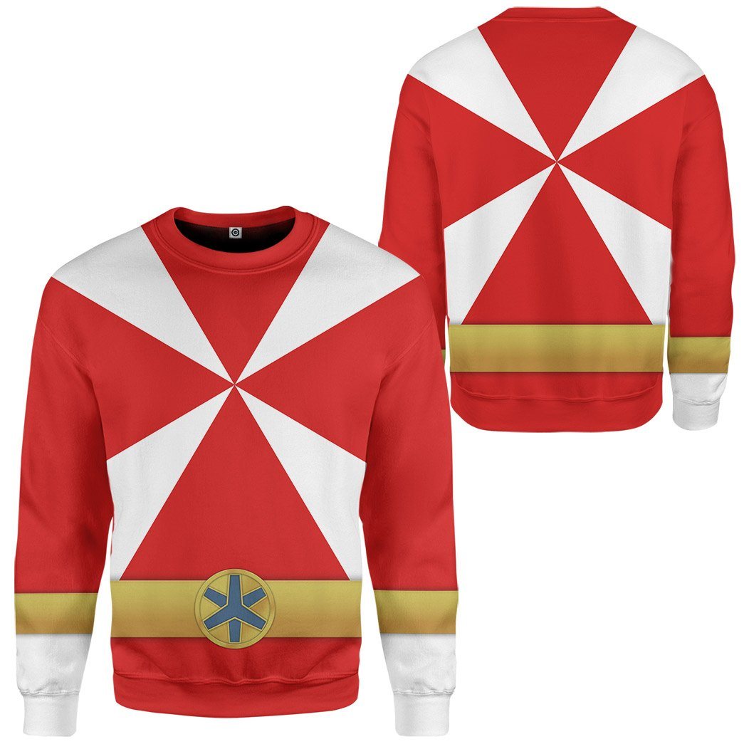 Klothek 3D Power Rangers Lightspeed Rescue Red Ranger Custom Tshirt | Price in USA, Best Quality