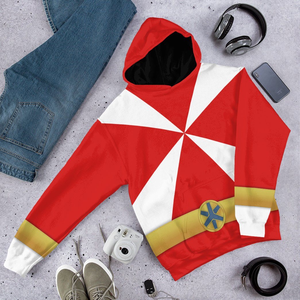 Klothek 3D Power Rangers Lightspeed Rescue Red Ranger Custom Tshirt | Price in USA, Best Quality