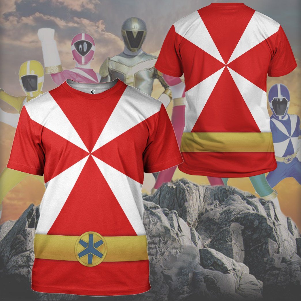 Klothek 3D Power Rangers Lightspeed Rescue Red Ranger Custom Tshirt | Price in USA, Best Quality