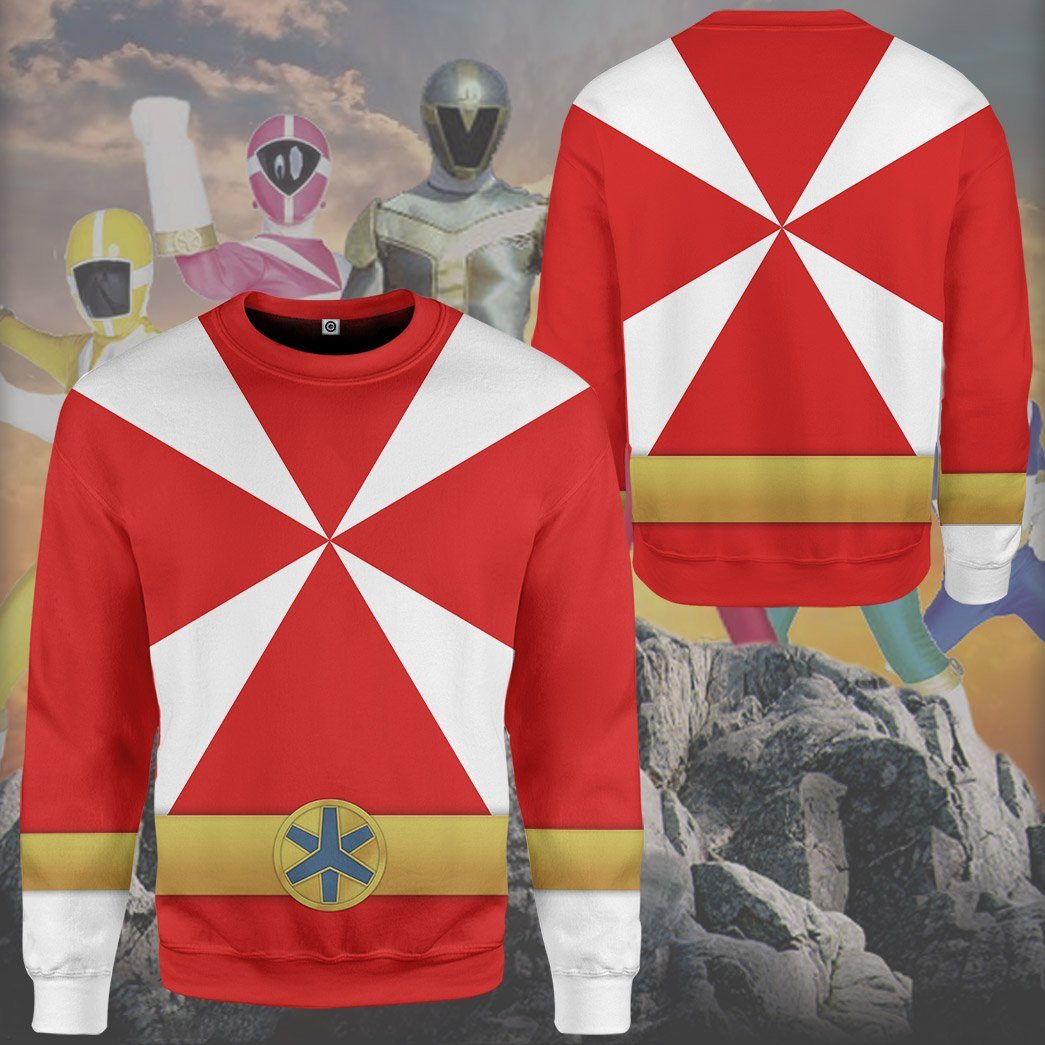 Klothek 3D Power Rangers Lightspeed Rescue Red Ranger Custom Tshirt | Price in USA, Best Quality