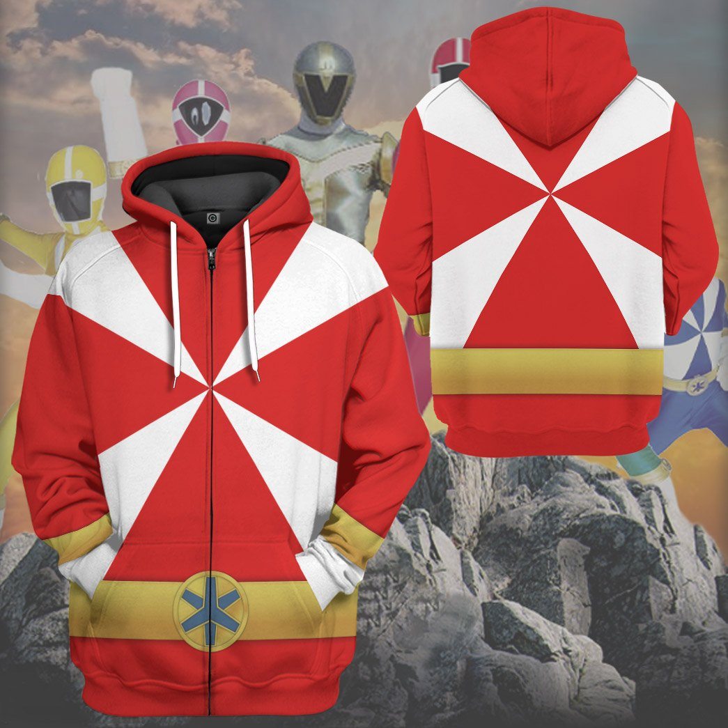 Klothek 3D Power Rangers Lightspeed Rescue Red Ranger Custom Tshirt | Price in USA, Best Quality