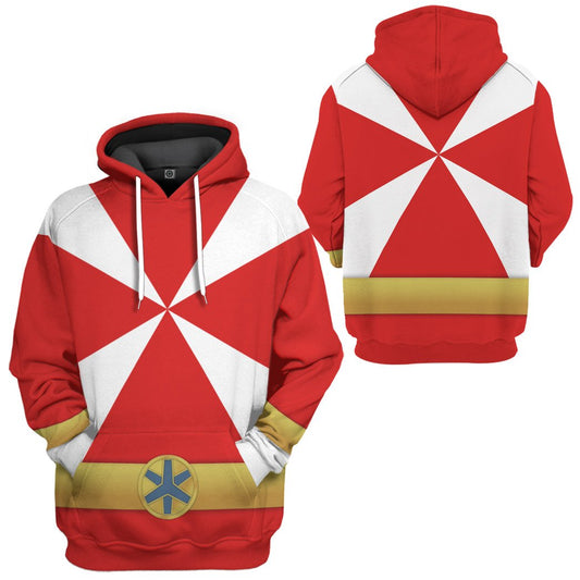 Klothek 3D Power Rangers Lightspeed Rescue Red Ranger Custom Tshirt | Price in USA, Best Quality