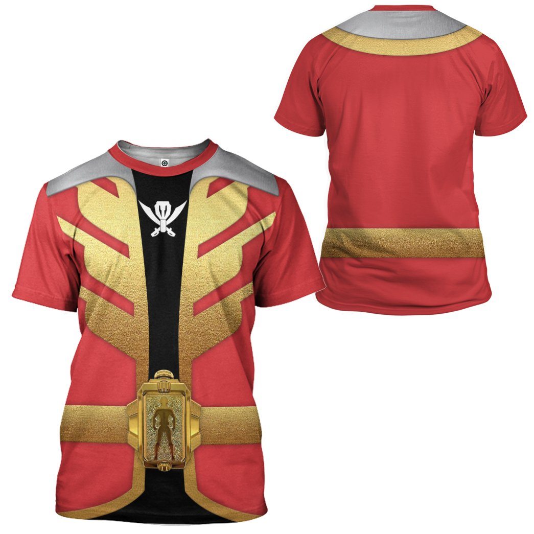 Klothek 3D Power Rangers Megaforce Red Ranger Custom Tshirt Hoodie | Price in USA, Best Quality