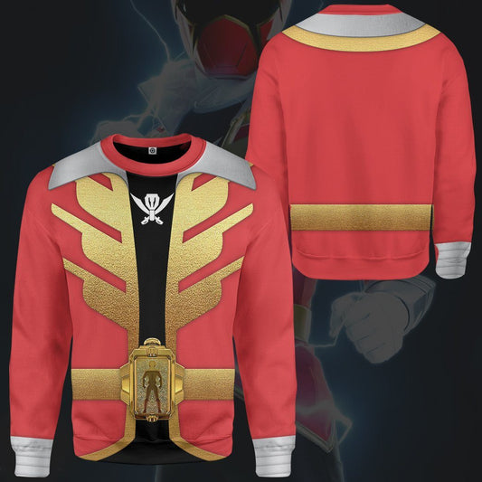 Klothek 3D Power Rangers Megaforce Red Ranger Custom Tshirt Hoodie | Price in USA, Best Quality