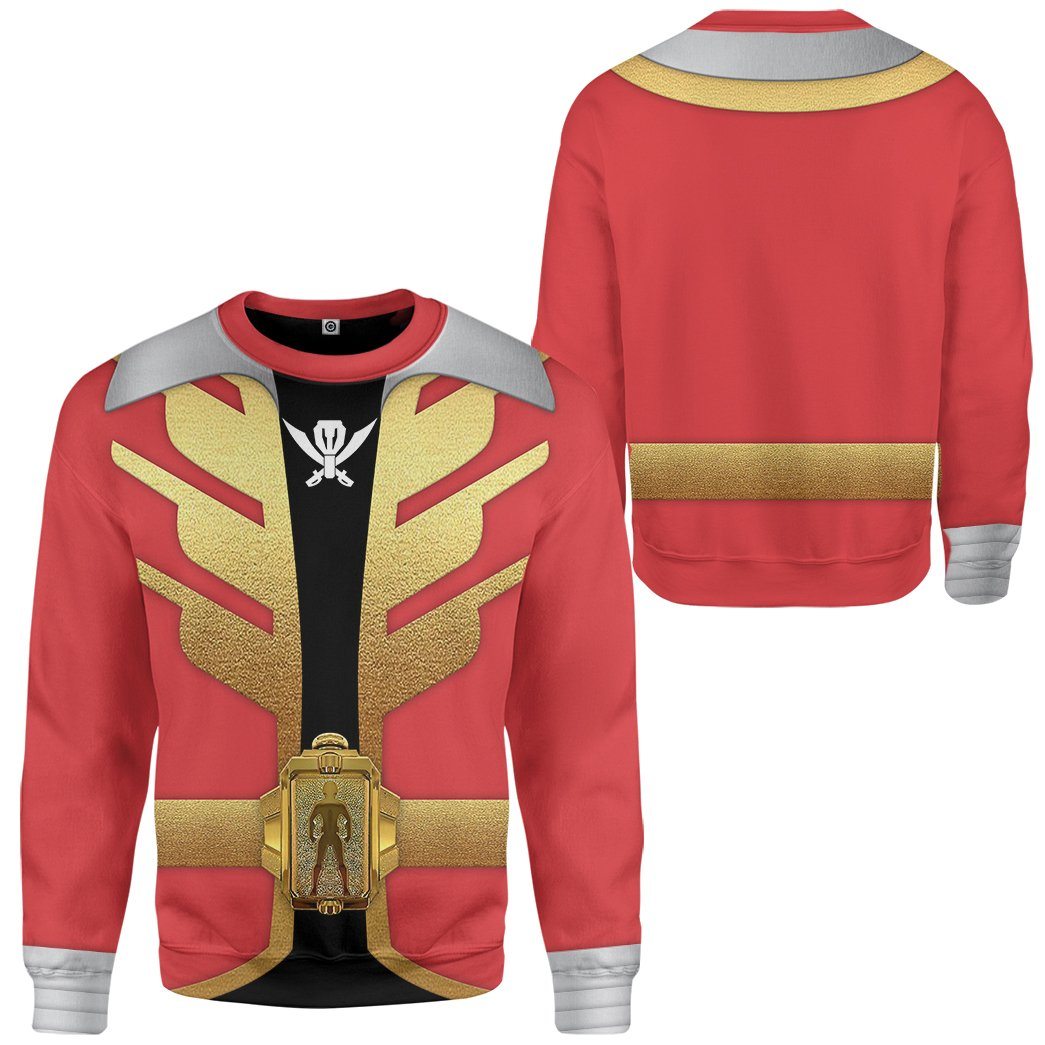 Klothek 3D Power Rangers Megaforce Red Ranger Custom Tshirt Hoodie | Price in USA, Best Quality