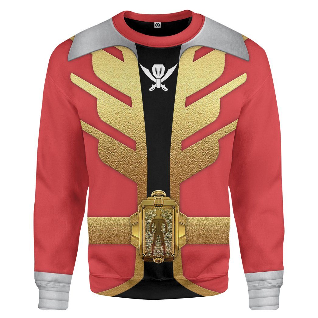 Klothek 3D Power Rangers Megaforce Red Ranger Custom Tshirt Hoodie | Price in USA, Best Quality