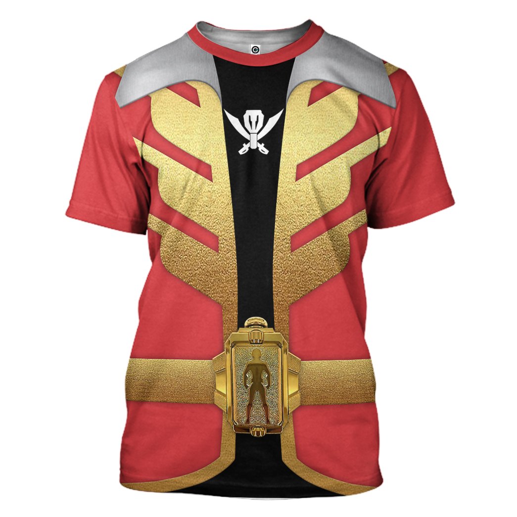 Klothek 3D Power Rangers Megaforce Red Ranger Custom Tshirt Hoodie | Price in USA, Best Quality